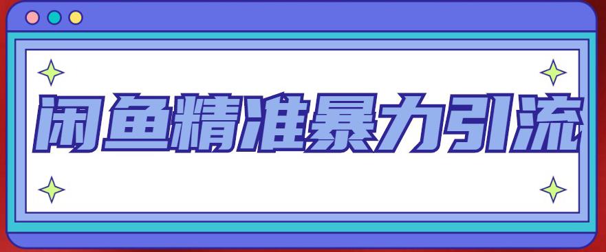 闲鱼精准暴力引流全系列课程，每天被动精准引流100+粉丝-泡泡爱学习哦