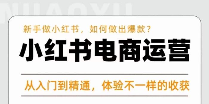 红商学院·小红书电商运营课，​新手做小红书如何快速做出爆款，从入门到精通，体验不一样的收货-泡泡爱学习哦