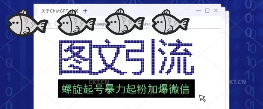 2023年价值1980的图文引流创业粉螺旋起好技术暴力起粉加爆微信-泡泡爱学习哦