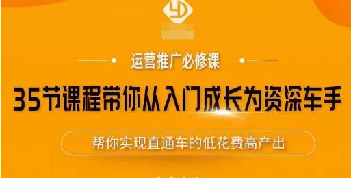 35节课程带你从入门成长为资深车手，让系统学习直通车成为可能，帮你实现直通车的低花费高产出-泡泡爱学习哦