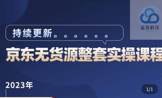 蓝七·2023京东店群整套实操视频教程，京东无货源整套操作流程大总结，减少信息差，有效做店发展-泡泡爱学习哦