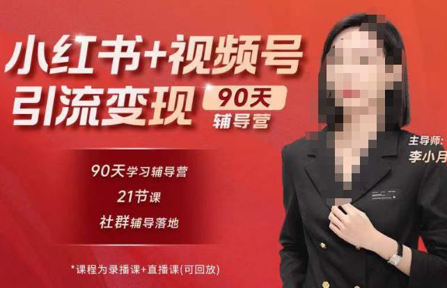 李小月小红书90天辅营导‬第七期，熟悉新媒体平台|从零到一做爆款内容|商业变现-泡泡爱学习哦