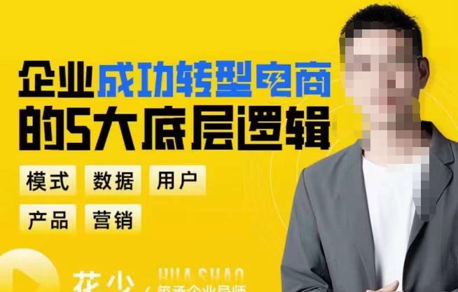 企业成功转型电商的5大底层逻辑，从模式、数据、用户、产品、营销5大板块，助你高效转型电商赛道-泡泡爱学习哦